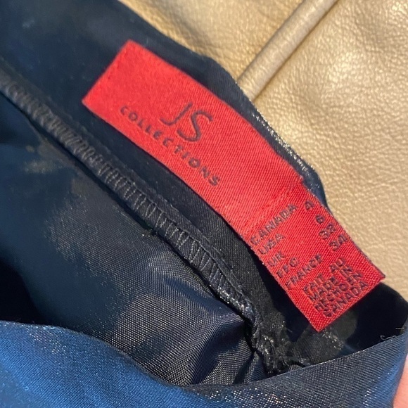 VTG J.S COLLECTIONS Maxi black Skirt Y2K Size 4.Whimsigoth Grunge.Made in Canada - Picture 11 of 11